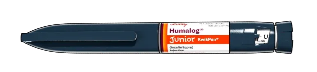 3D image of the Humalog Junior KwikPen.