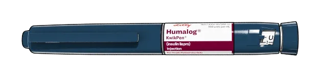 3D image of the Humalog U-100 KwikPen.